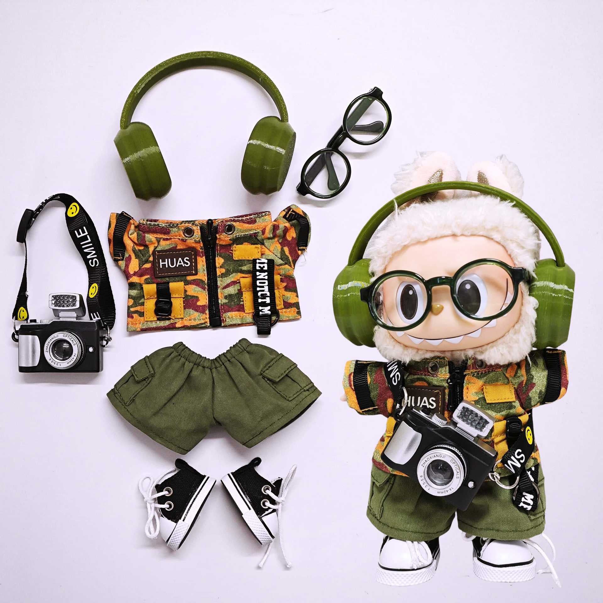 🎒 La-bubu Urban Explorer Outfit – 6-Piece Set