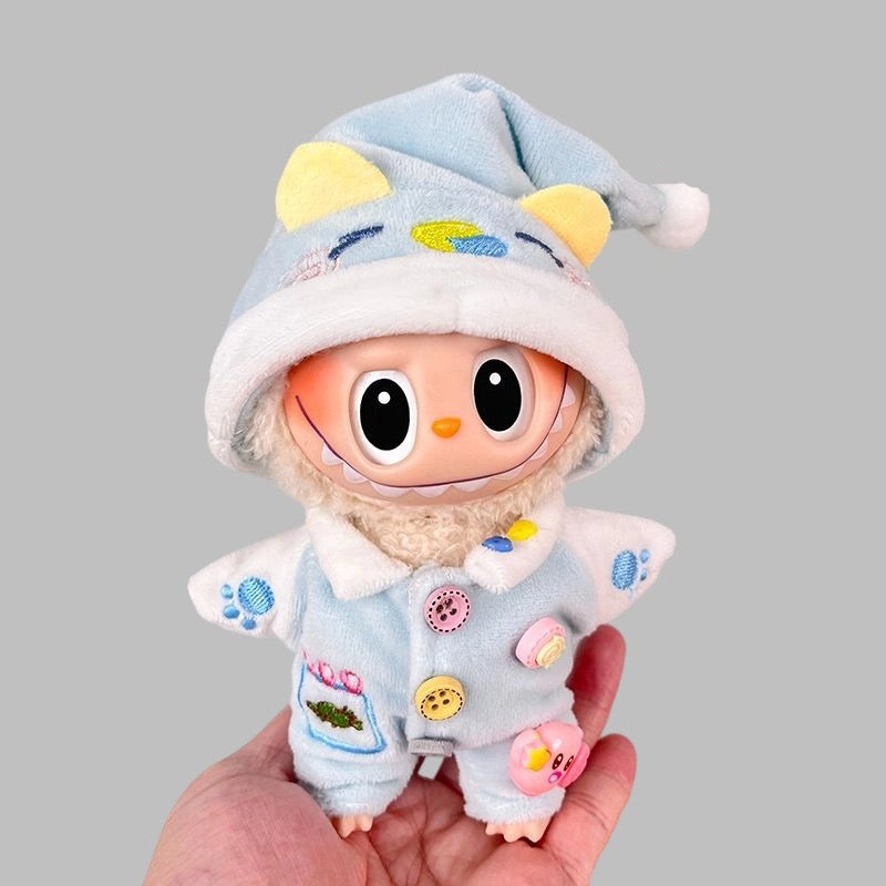 🌙Labubu Sweet Dream Pajama Set – Button Party Edition (Doll Not Included)